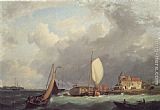 Famous Shipping Paintings - Shipping off the Dutch Coast